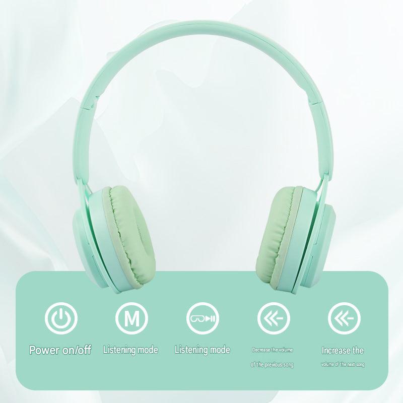 Popular Macaron Y-08 Bluetooth Headset Wireless Headset Foldable Heavy Bass Headset Factory Direct Wholesale