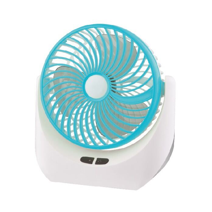 Lithium rechargeable mini table air cooling fan with LED light JY SUPER 1880 Battery Power - 2400 mAh Place of Origin: CHINA