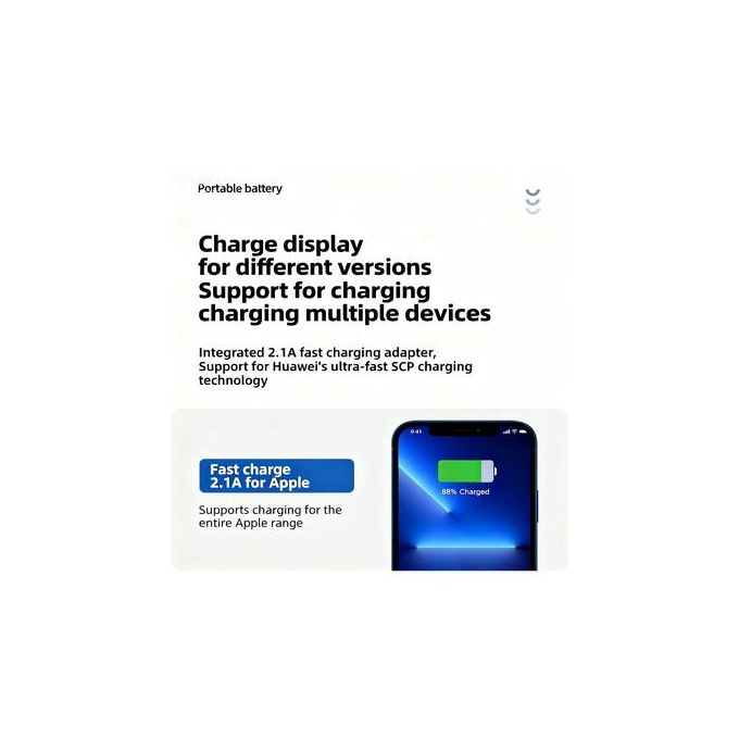 Ranvic 30000mAh Fast Charging PowerBank Batteries externes with LED Flashlight & Built-in 4 Cables 6-Device Fast Charge Perfect for Travel & Emergency Essential - Black