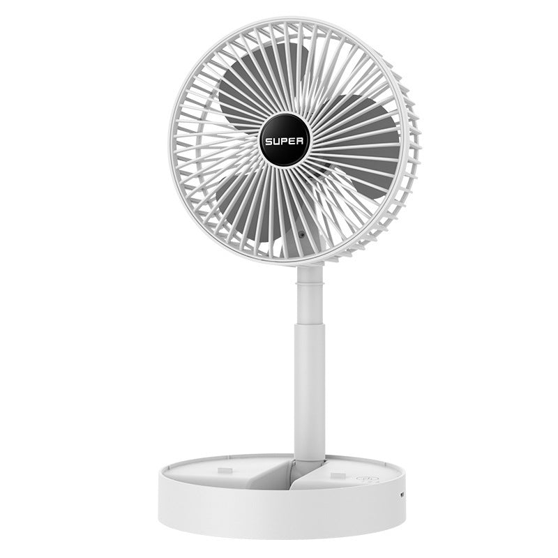 Desktop fan Charging model Long battery life USB foldable mini retractable fan Dormitory portable desktop electric fan