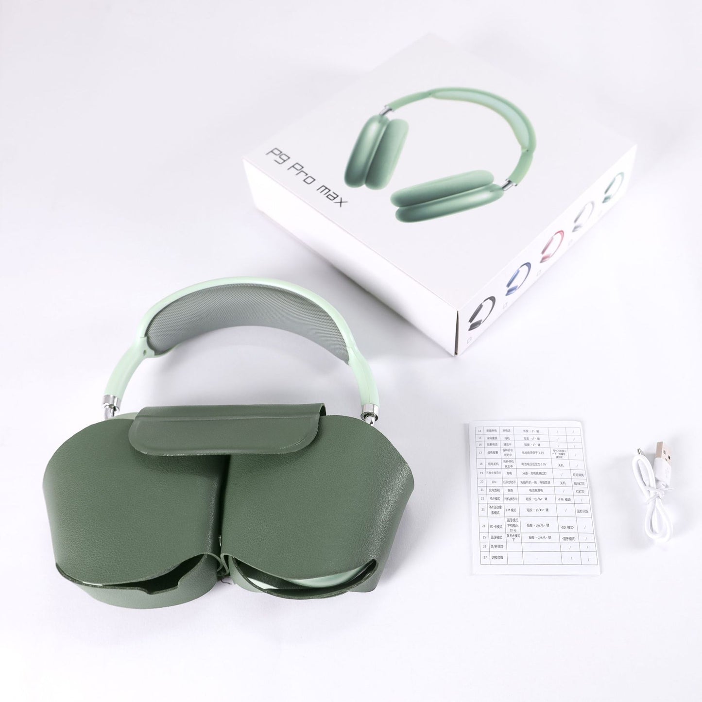 Cross-border P9Promax subwoofer wireless headset Bluetooth headset with Mai long battery life Huaqiangbei popular manufacturer