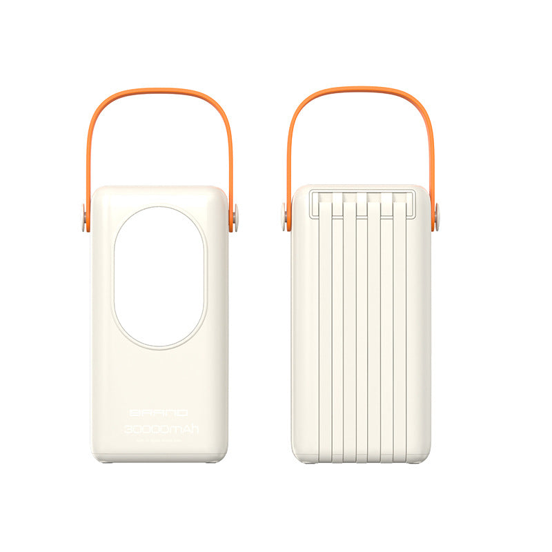 Cross-border fast charging outdoor camping light power bank 800 million mAh large capacity four-wire portable mobile power supply
