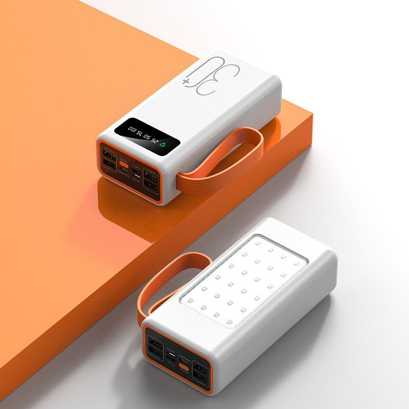 Cross-border explosion 3C certification 50000mAh large-capacity solar power bank outdoor live broadcast mobile power customization