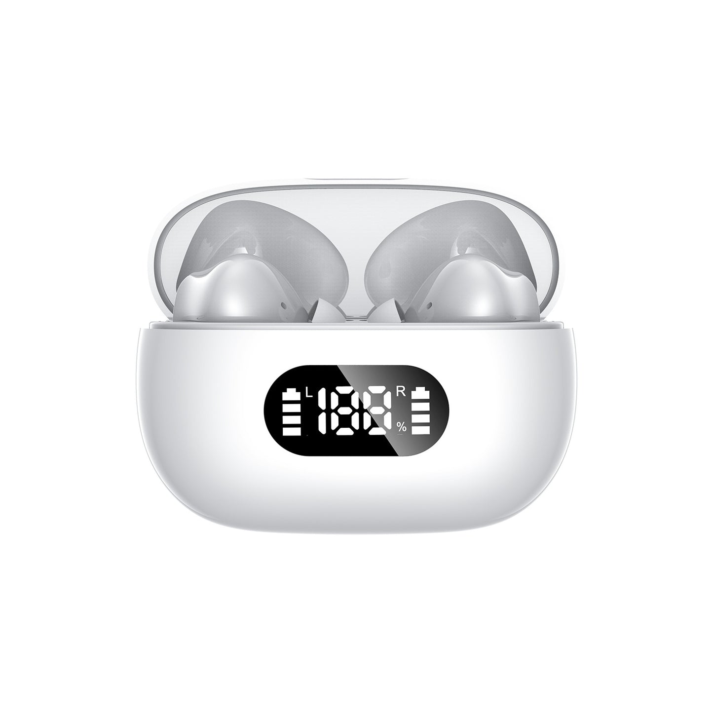Cross-border new F05 wireless bluetooth headset 5.3 low latency long battery life TWS smart LED digital display sports headset