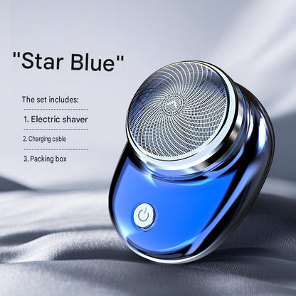 Portable Mini Rechargeable Electric Shaver for Men – Dual-Head Travel Shaver