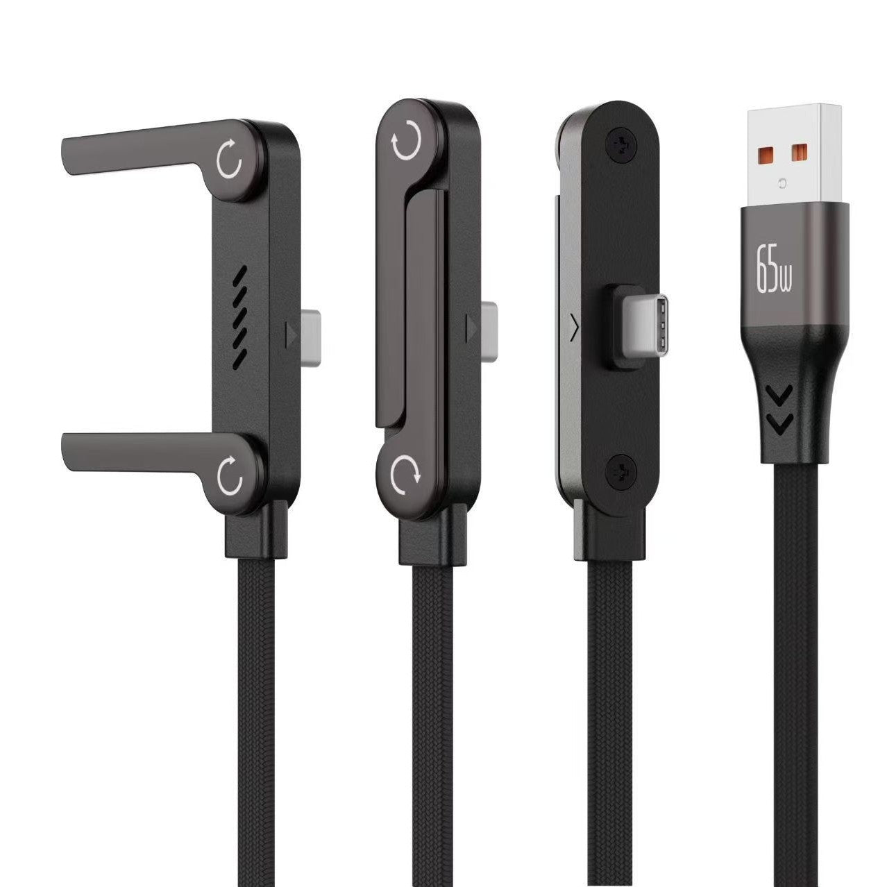 Foldable Fast-Charging Stand Cable, 240W, Portable, Compatible with All Smartphones, Fast-Charging Cable