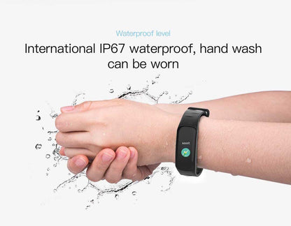 C1plus color screen smart bracelet waterproof heart rate meter pedometer heart rate blood pressure multi-functional sports bracelet cross-border