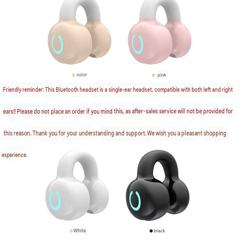 Popular YX09 clip-on-ear Bluetooth headset wireless long battery life standby comfortable wear long-term wear painless ear clip type