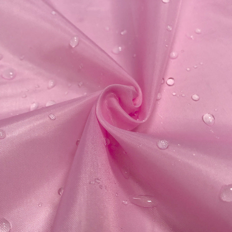 Spring thin pu transparent coating waterproof fabric polyester taffeta kite shower curtain umbrella cloth rainproof silk fabric