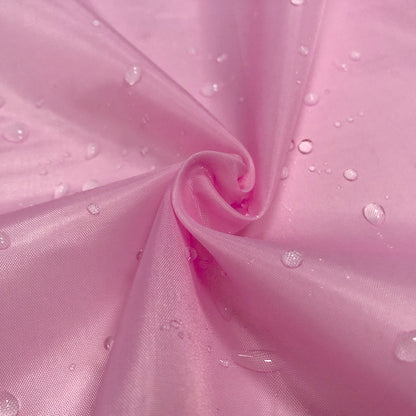 Spring thin pu transparent coating waterproof fabric polyester taffeta kite shower curtain umbrella cloth rainproof silk fabric