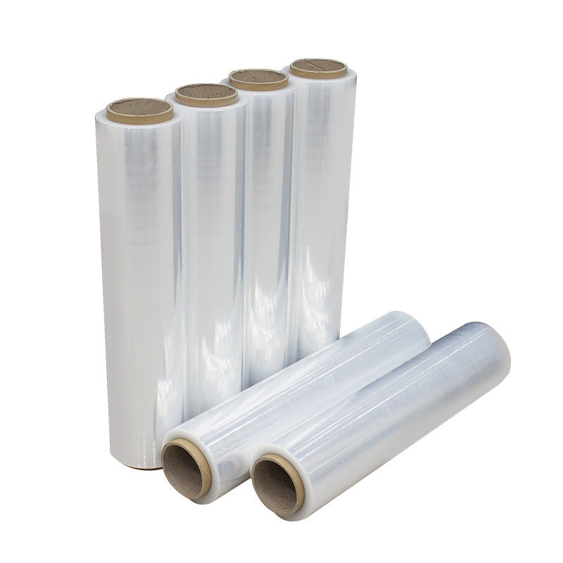 PE winding film 50cm wide tray packaging special transparent stretch film self-adhesive industrial plastic film manufacturers wholesale