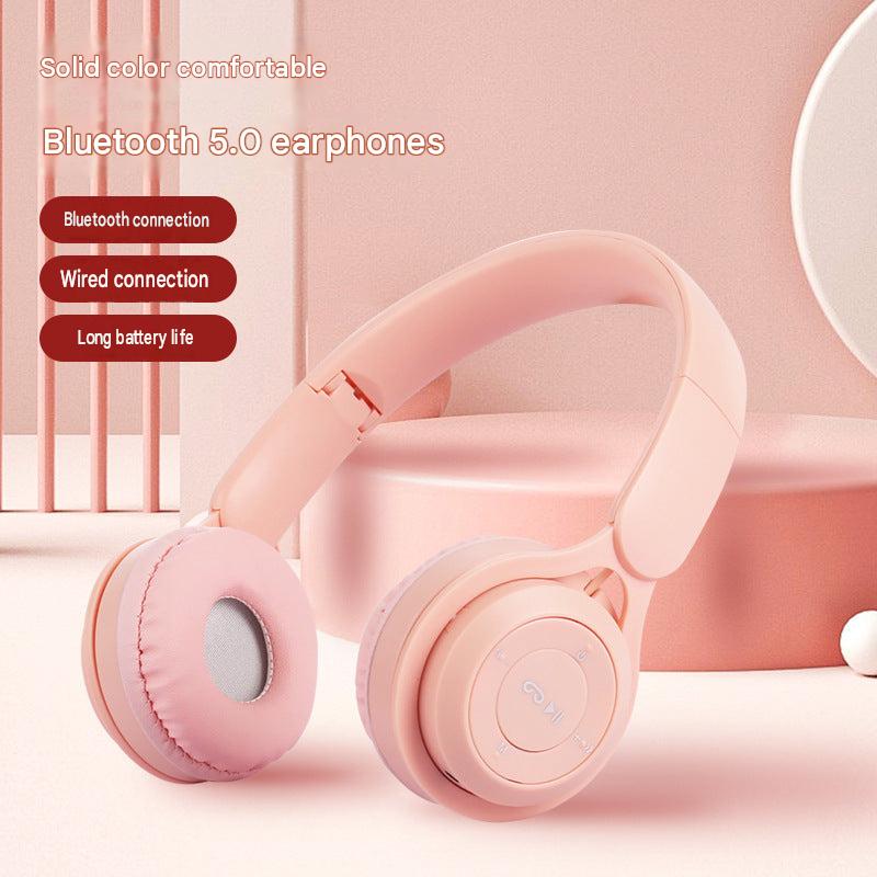 Popular Macaron Y-08 Bluetooth Headset Wireless Headset Foldable Heavy Bass Headset Factory Direct Wholesale