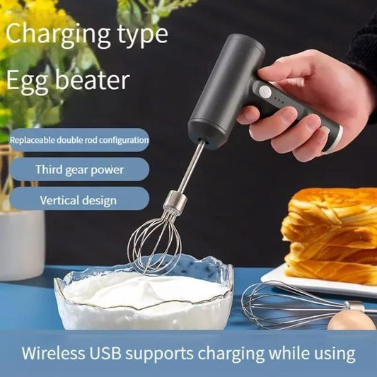 Dou-color Multi-Functional Handheld Electric Whisk Detachable Double Rod Cream & Egg Mixer for Home