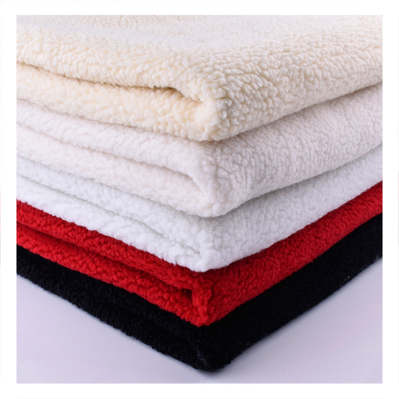 Spot single-sided lamb wool fabric size granular wool fabric clothing shoe material flannel, lamb wool fabric