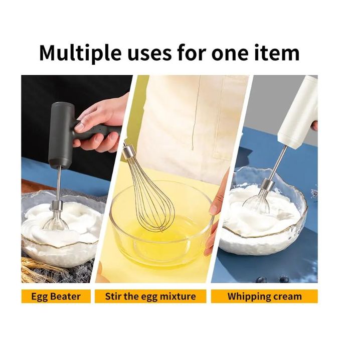 Dou-color Multi-Functional Handheld Electric Whisk Detachable Double Rod Cream & Egg Mixer for Home
