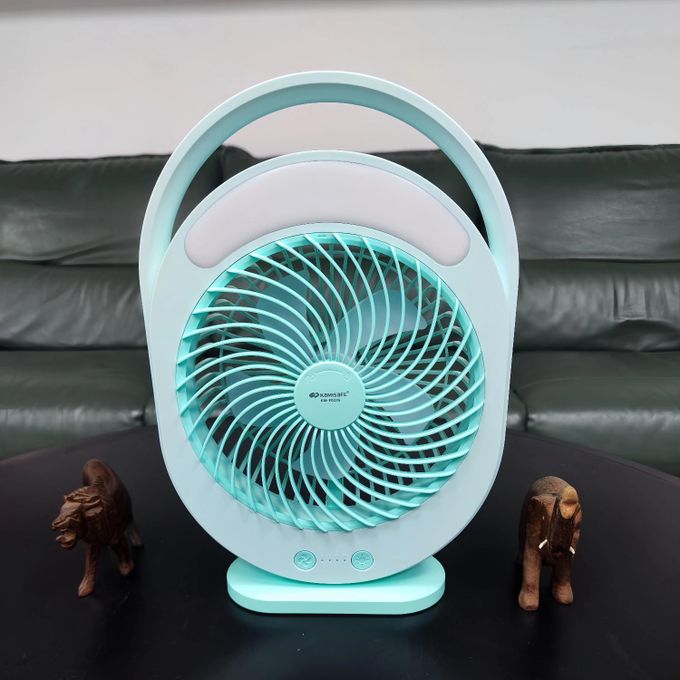 Kamisafe Rechargeable LED Multi-Functional Fan,4500mAh,3 Speed,With Night Light,Table Fan