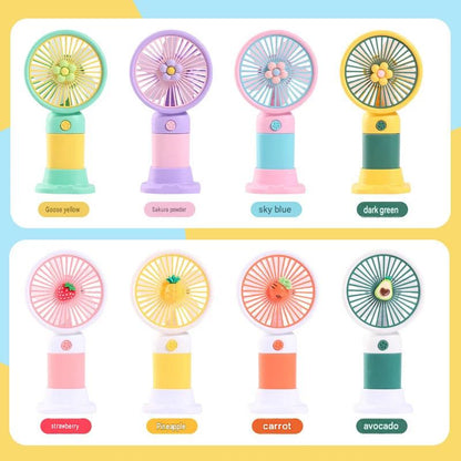 Handheld small fan logo charging portable mini fan souvenir advertising gifts student prizes wholesale