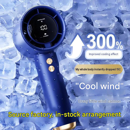 E-commerce mini fan, rechargeable high-speed handheld small fan, portable turbo small fan N68 outdoor