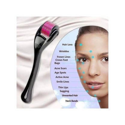 Derma Roller 1Piece Derma Roller System - Black/Red