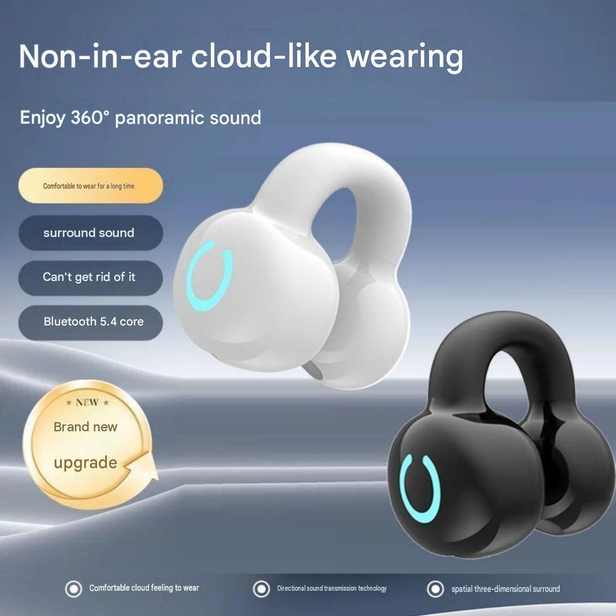 Popular YX09 clip-on-ear Bluetooth headset wireless long battery life standby comfortable wear long-term wear painless ear clip type