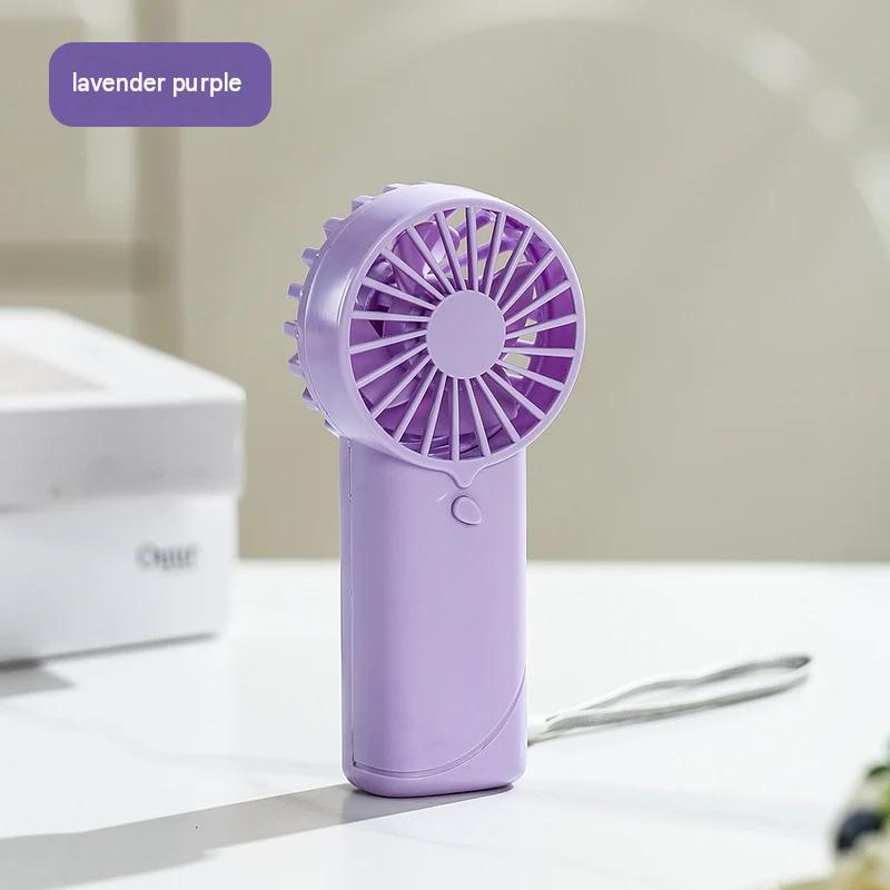 Cross-border popular handheld small fan dry battery logo custom wind portable small fan gift