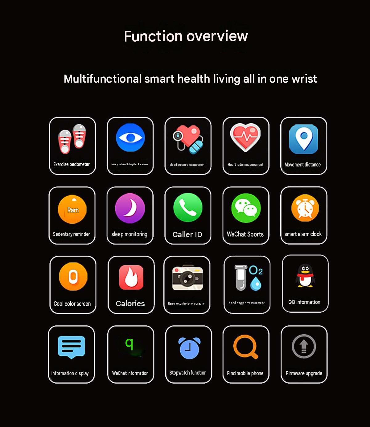 C1plus color screen smart bracelet waterproof heart rate meter pedometer heart rate blood pressure multi-functional sports bracelet cross-border