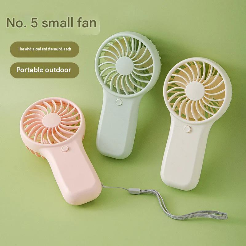 Cross-border popular handheld small fan dry battery logo custom wind portable small fan gift