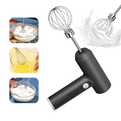 Dou-color Multi-Functional Handheld Electric Whisk Detachable Double Rod Cream & Egg Mixer for Home