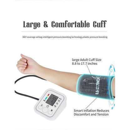 TOUPHY Blood Pressure Monitor Digital Blood Pressure Monitor for Home Use Digital BP Machine – Gift With Finger Pulse Function
