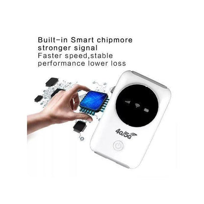 Pocket Hotspot Portable 4G Wireless Router MIFI 3200mAh Mobile Broadband 150Mbps Wide Coverage with SIM Card Slot 10 WiFi Users