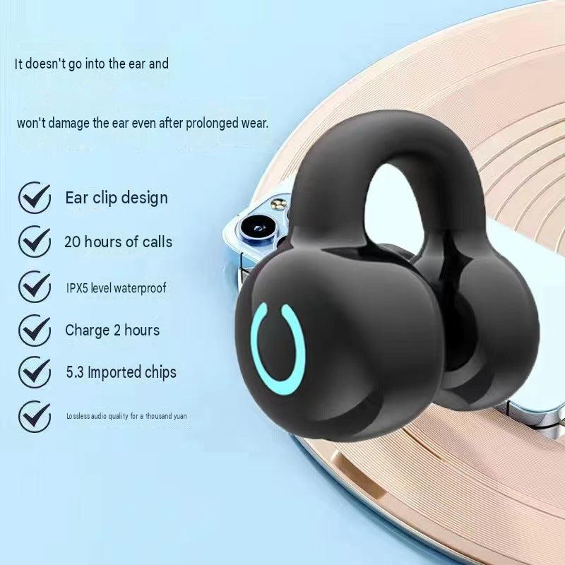 Popular YX09 clip-on-ear Bluetooth headset wireless long battery life standby comfortable wear long-term wear painless ear clip type
