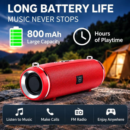 Dou-color Bluetooth 5.0 Home Desktop Bass USB Rechargeable Wireless Portable Bluetooth Speaker