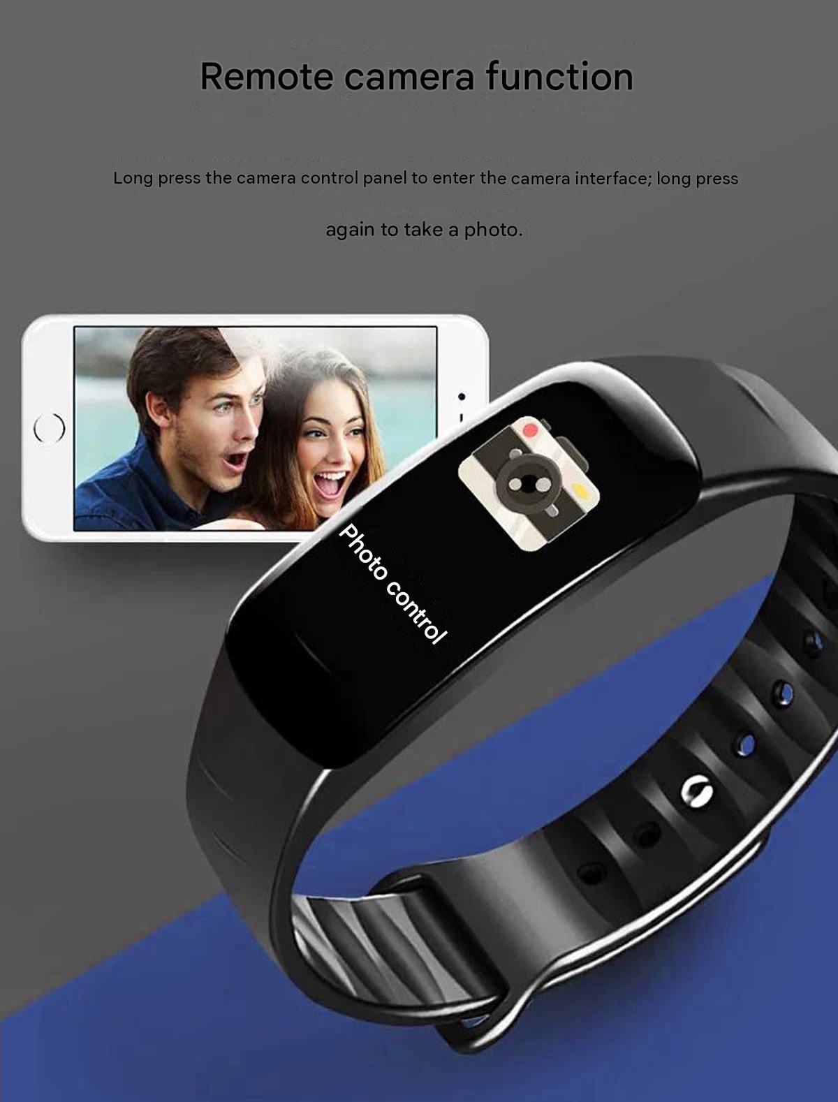 C1plus color screen smart bracelet waterproof heart rate meter pedometer heart rate blood pressure multi-functional sports bracelet cross-border