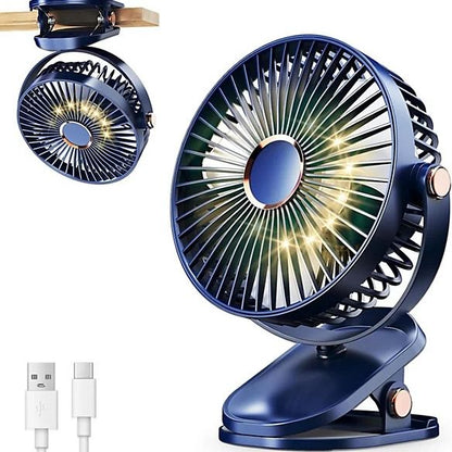 Portable USB Mini Fan- Handheld Cooling Fan Rechargeable Electric LED Fan, Handheld Fan With Phone Stand- Office household Desk Mini Fan HF