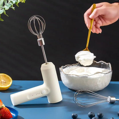 Dou-color Multi-Functional Handheld Electric Whisk Detachable Double Rod Cream & Egg Mixer for Home
