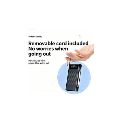 Ranvic 30000mAh Fast Charging PowerBank Batteries externes with LED Flashlight & Built-in 4 Cables 6-Device Fast Charge Perfect for Travel & Emergency Essential - Black