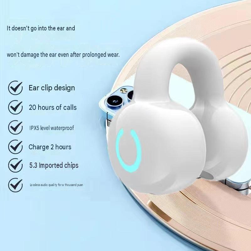 Popular YX09 clip-on-ear Bluetooth headset wireless long battery life standby comfortable wear long-term wear painless ear clip type