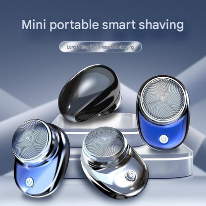 Portable Mini Rechargeable Electric Shaver for Men – Dual-Head Travel Shaver