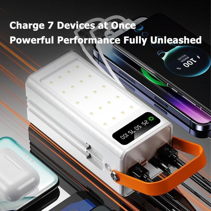 TiLECC Outdoor 50000 mah Multi-Use 22.5W Super Fast Charge Power Banks with Camping Light
