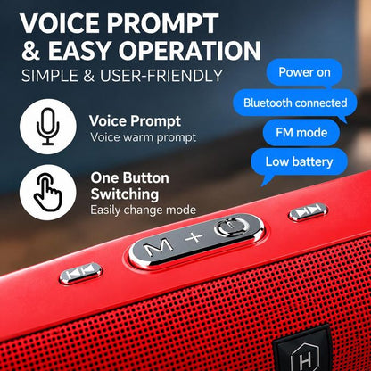 Dou-color Bluetooth 5.0 Home Desktop Bass USB Rechargeable Wireless Portable Bluetooth Speaker