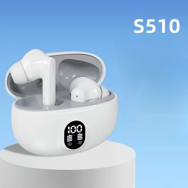 S510 TWS Bluetooth 5.3 Wireless Sports Earbuds with LED Power Display