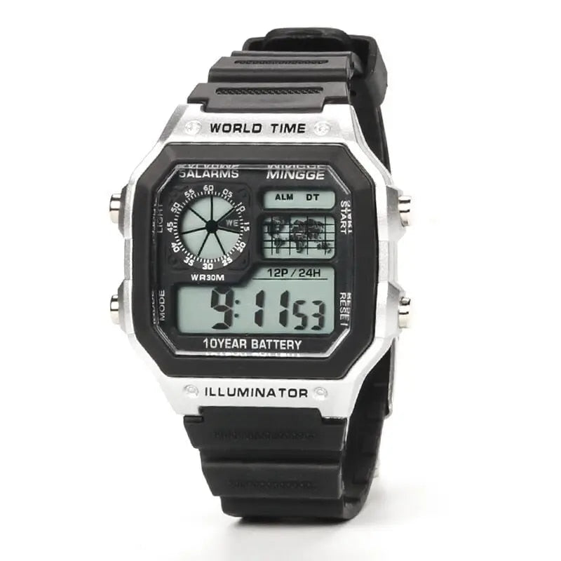 【Exclusive Offer】Military Digital Chronograph Ultra-thin Male Electronic Wrist Watches Masculino