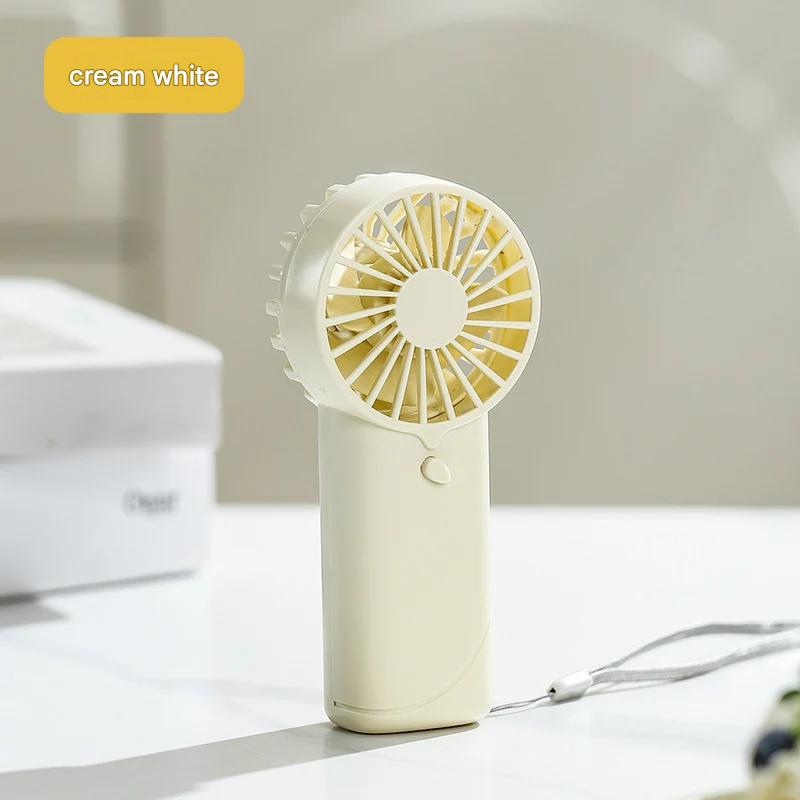 Cross-border popular handheld small fan dry battery logo custom wind portable small fan gift