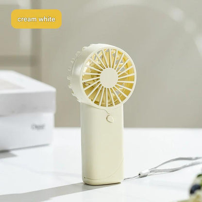 Cross-border popular handheld small fan dry battery logo custom wind portable small fan gift