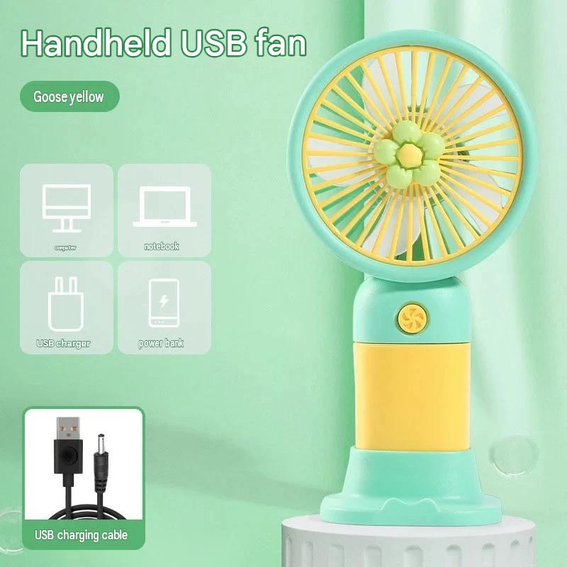 Handheld small fan logo charging portable mini fan souvenir advertising gifts student prizes wholesale