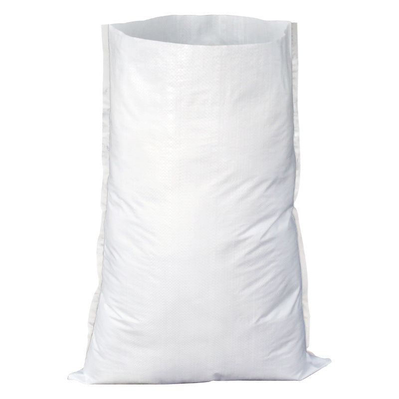 White coated waterproof woven bag, large thickened snakeskin bag, express logistics bag, moving bag.