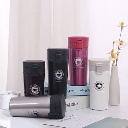 Thermos Coffee Mug Double Wall Stainless Steel Tumbler Vacuum Flask bottle thermos Tea mug Travel thermos mug Thermo Cup 380ml 1pcs
