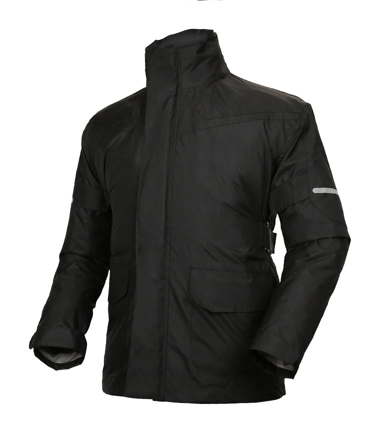 Customized Own Logo Motorcycle Black Raincoat Rainwear Waterproof for Adults