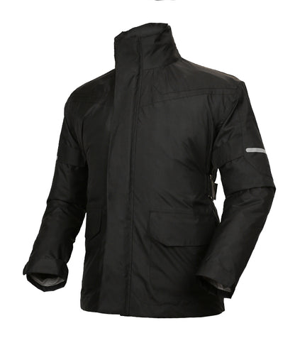 Customized Own Logo Motorcycle Black Raincoat Rainwear Waterproof for Adults