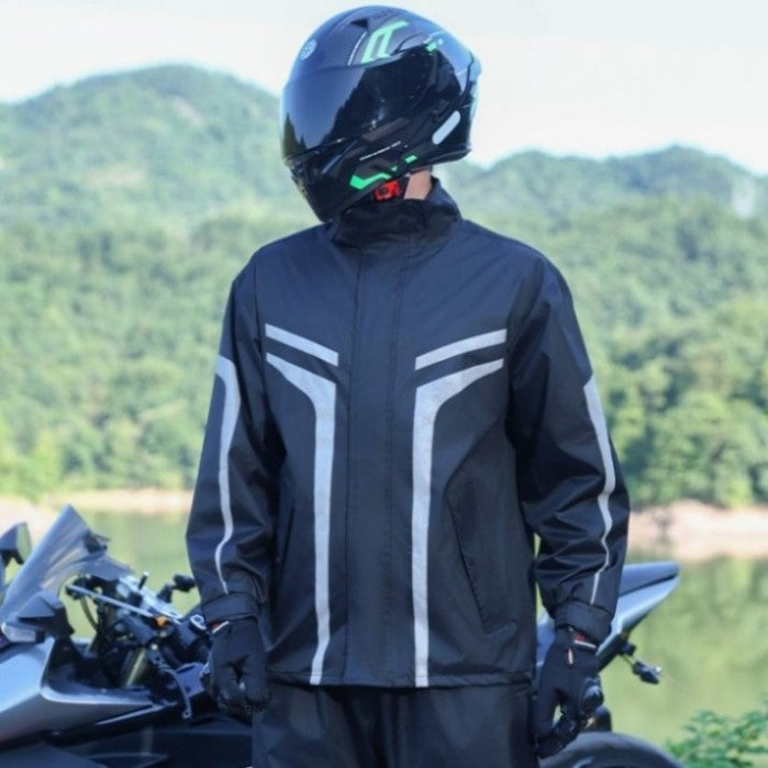 Double Front Zippers Reusable Hot Sale Rainwear for Sanitation Worker
